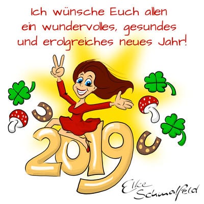 Elke Schmalfeld wünscht ein frohes neues Jahr
